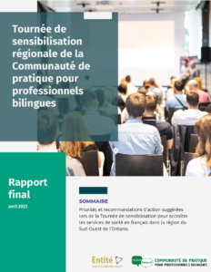 Tournée de sensibilisation régionale de la Communauté de pratique pour professionnels bilingues